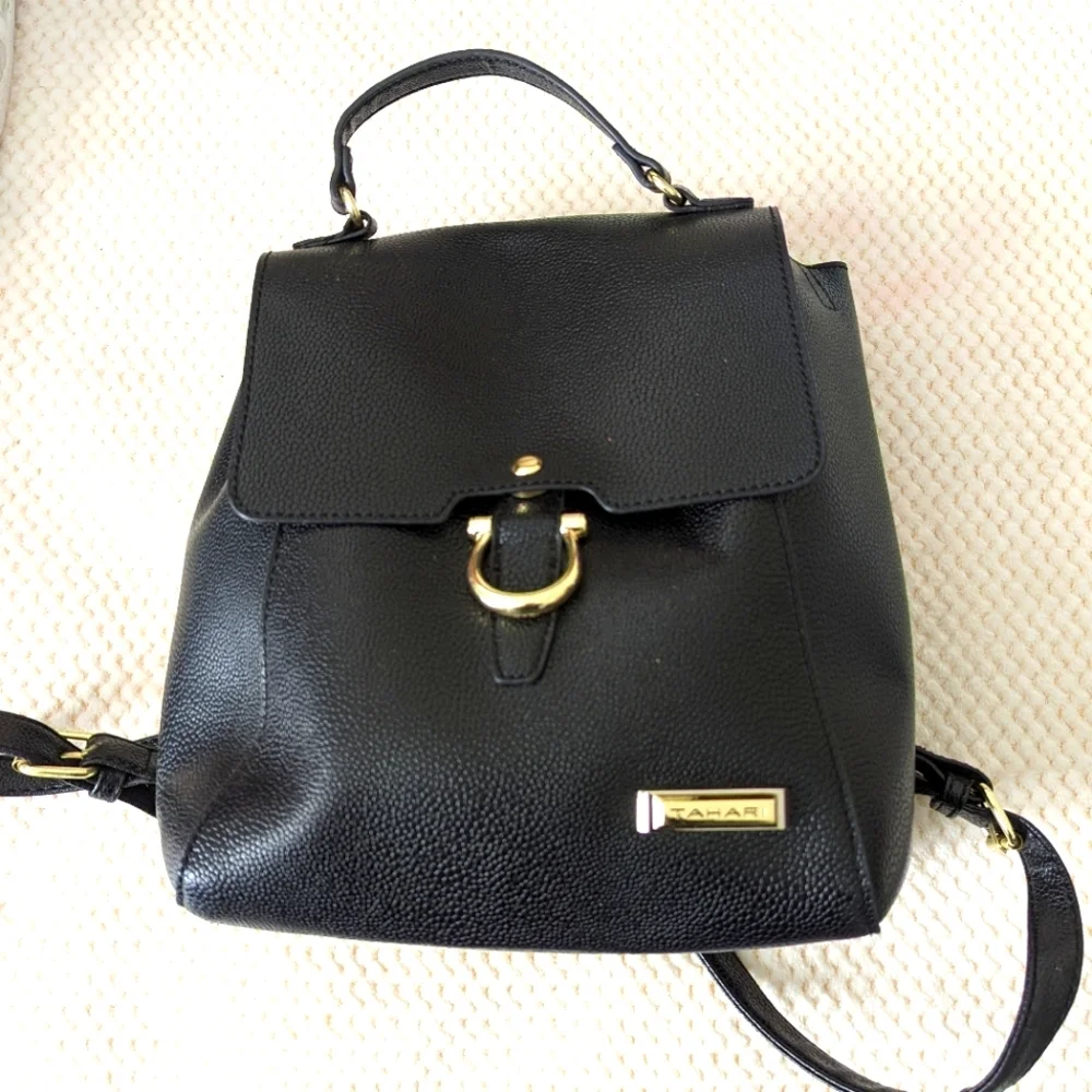 Tahari Black Glamper Backpack